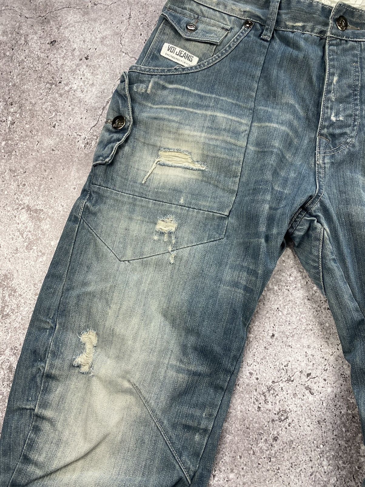 Japanese Brand × Vintage × Voi Jeans Vintage Y2K Japanese Voi Jeans Distressed Evisu rare denim Size US 34 / EU 50 - 3 Thumbnail