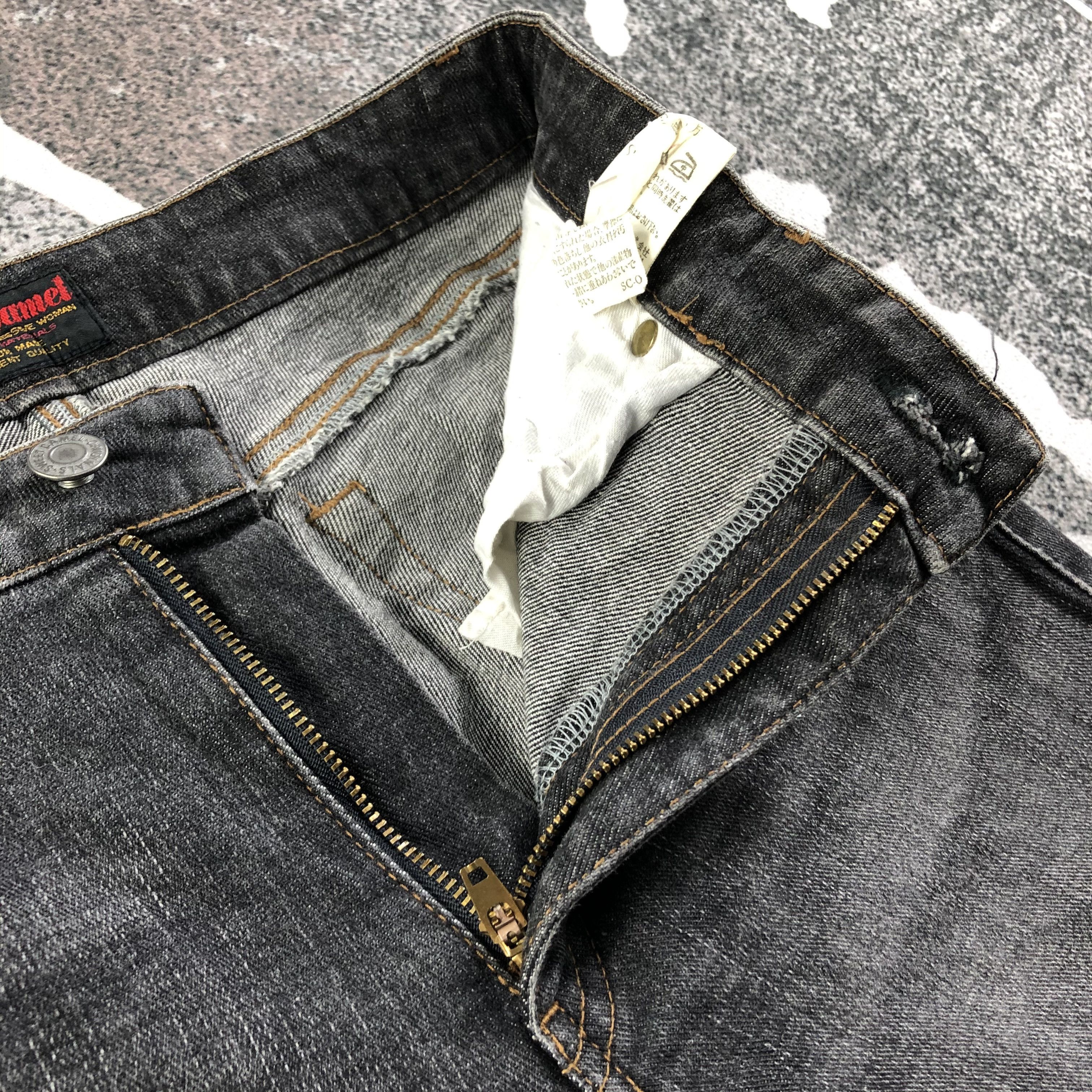 Japanese Brand Sweet Camel Jeans Faded Black Flare Denim KJ1736 Size 28" / US 6 / IT 42 - 5 Thumbnail