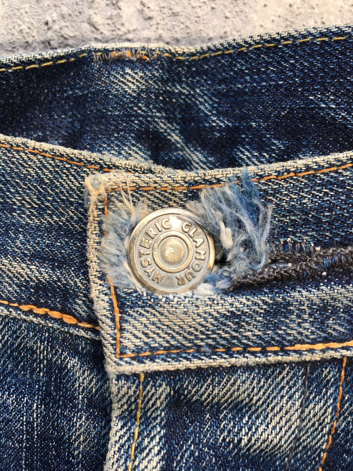 Hysteric Glamour Hysteric Glamour Distressed With Stud Selvedge Jeans Size US 31 - 9 Thumbnail