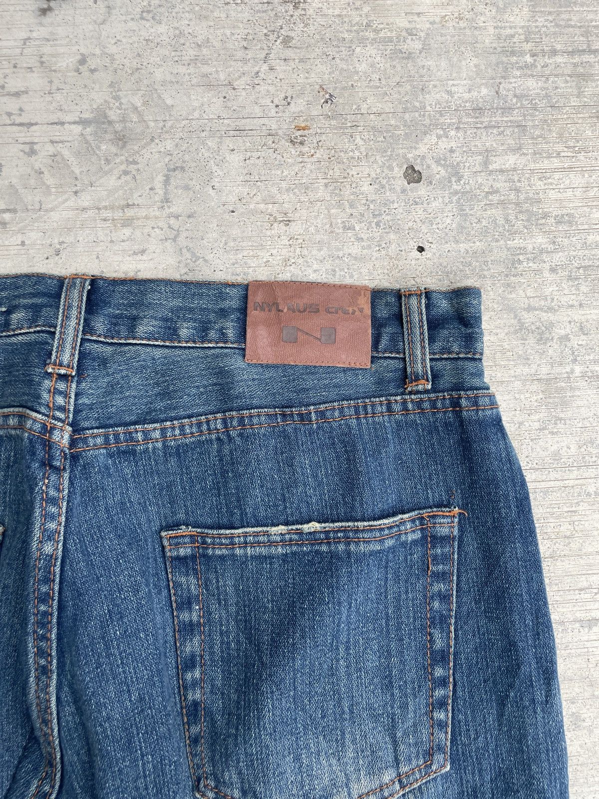 Japanese Brand 2000s japanese nylaus distressed flannel whisker jeans Size US 32 / EU 48 - 6 Thumbnail