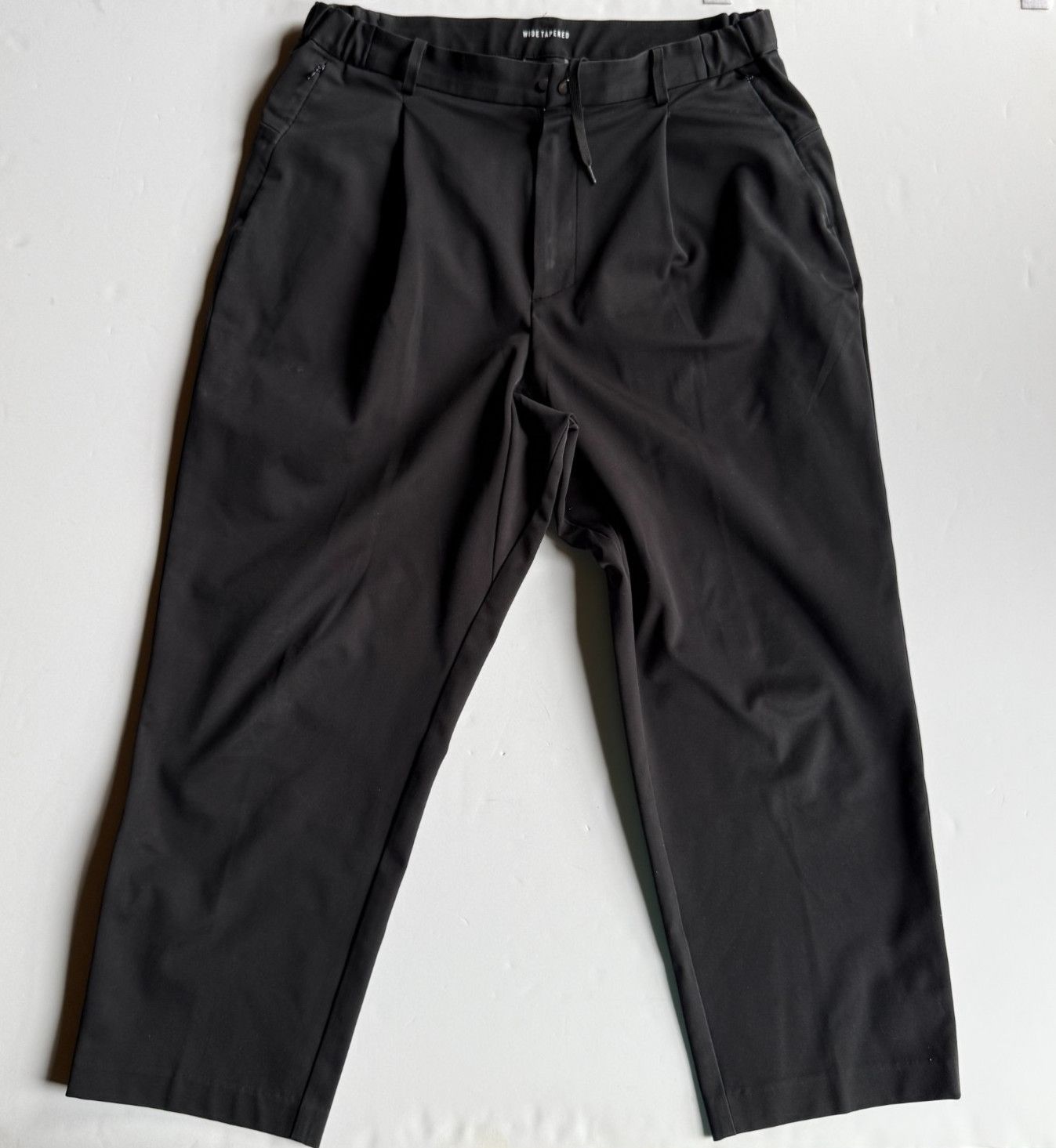 New Balance NEW BALANCE Black Wide Tapered Cropped Pants Size US 34 / EU 50 - 1 Thumbnail