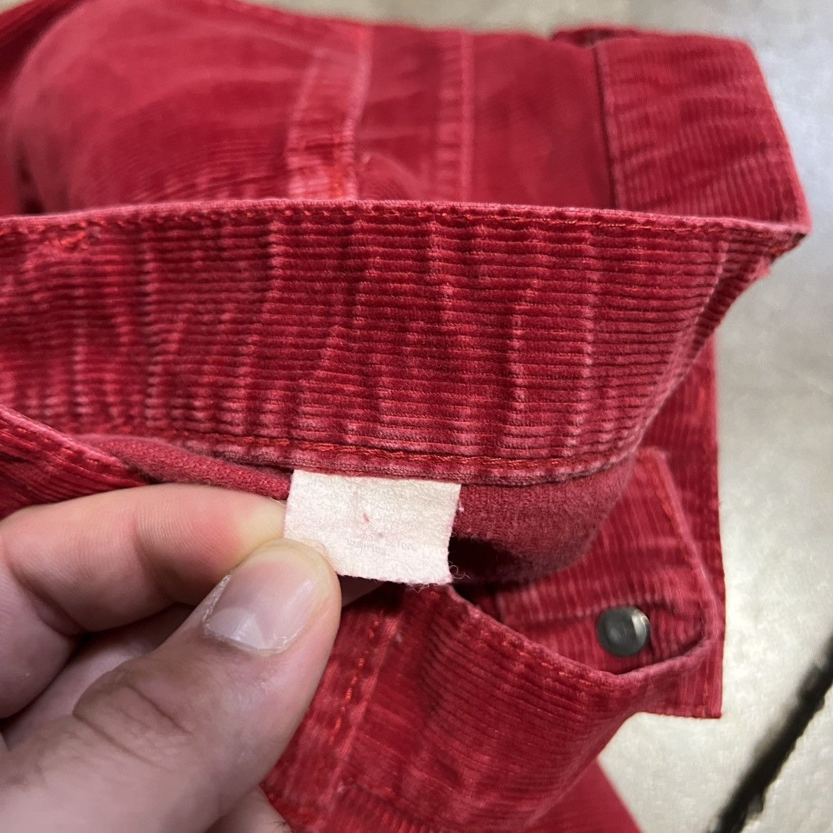 Levi's Vintage 70s Levi’s Red Corduroy Pants Straight Western USA Size US 27 - 10 Thumbnail