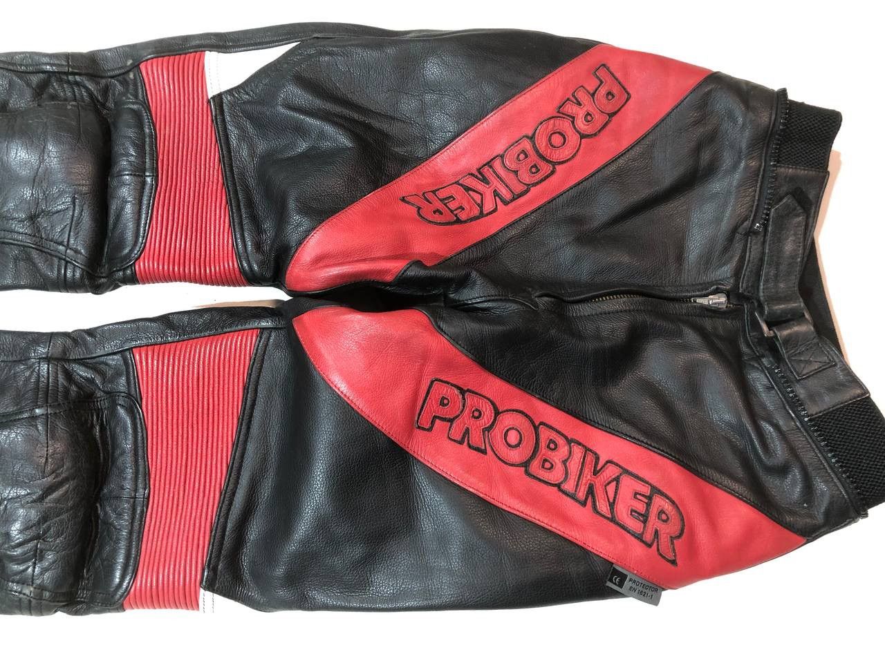 Leather PROBIKER Moto Racing Leather Pants Size US 29 - 3 Thumbnail