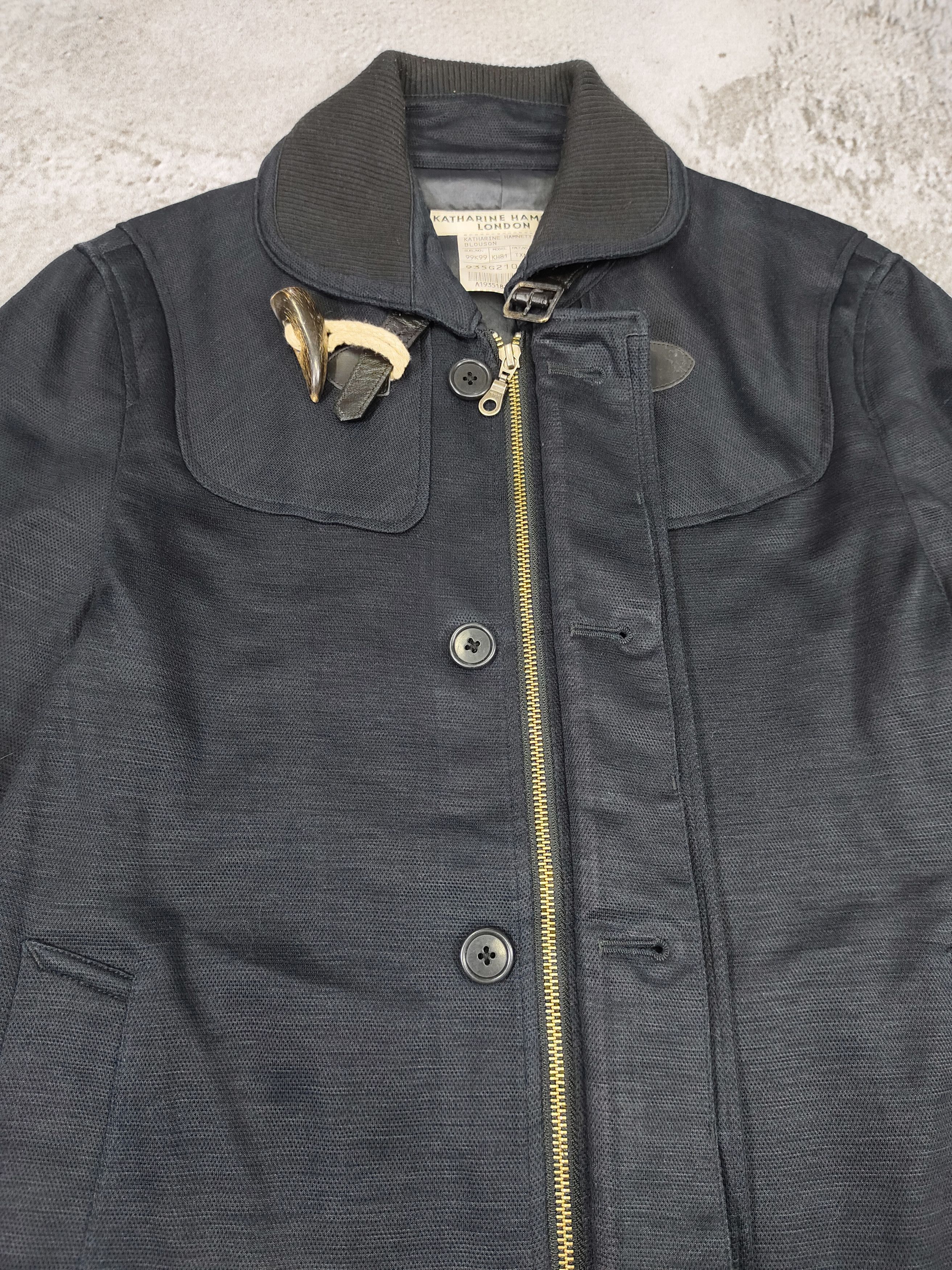 Katharine Hamnett London 00s Katherine Hamnett 🇬🇧 Archive Utility Blouson Jacket Size US L / EU 52-54 / 3 - 3 Thumbnail