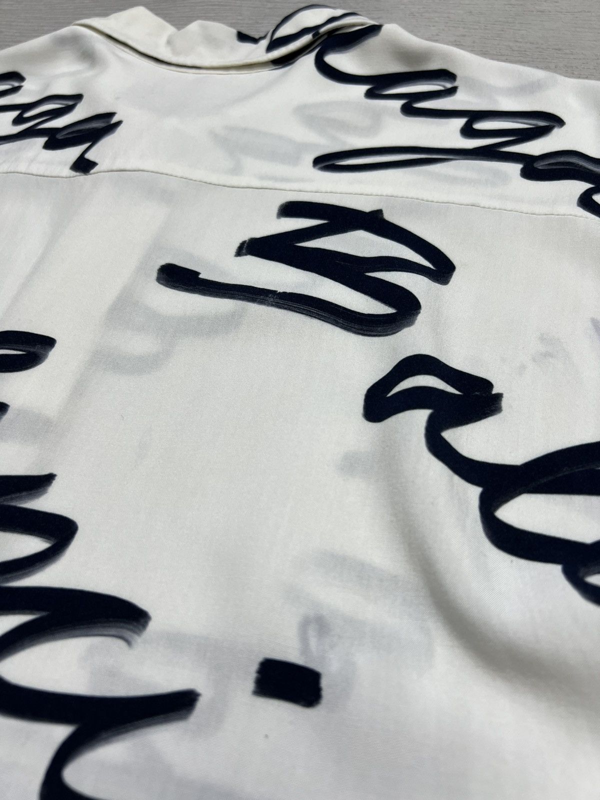 Balenciaga Balenciaga - Scribble Logo Button Up Longsleeve Shirt Size US S / EU 44-46 / 1 - 15 Thumbnail