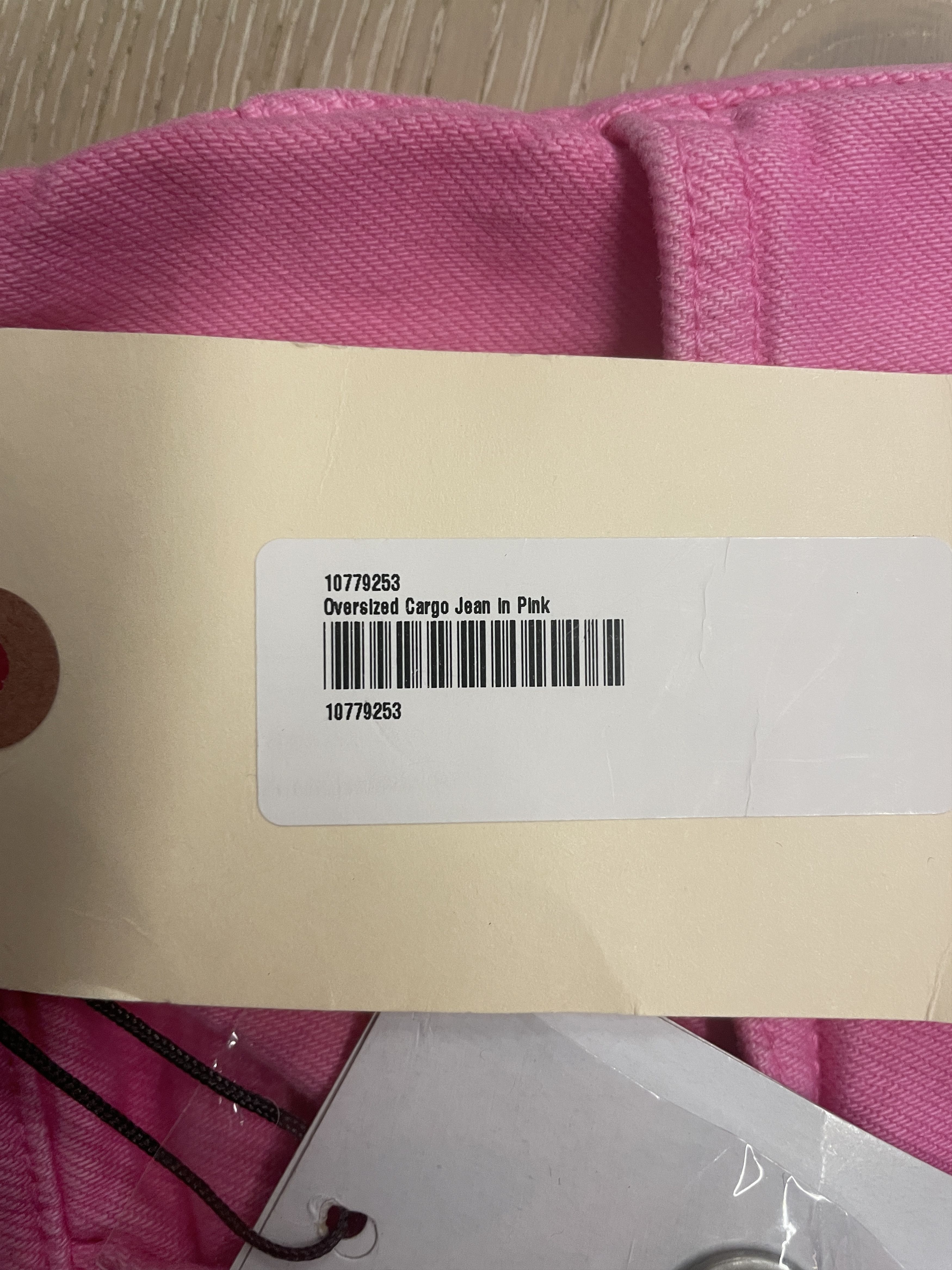 1017 ALYX 9SM 1017 ALYX 9SM Pink Oversized Denim Cargo Pants Small Size US 32 / EU 48 - 3 Thumbnail
