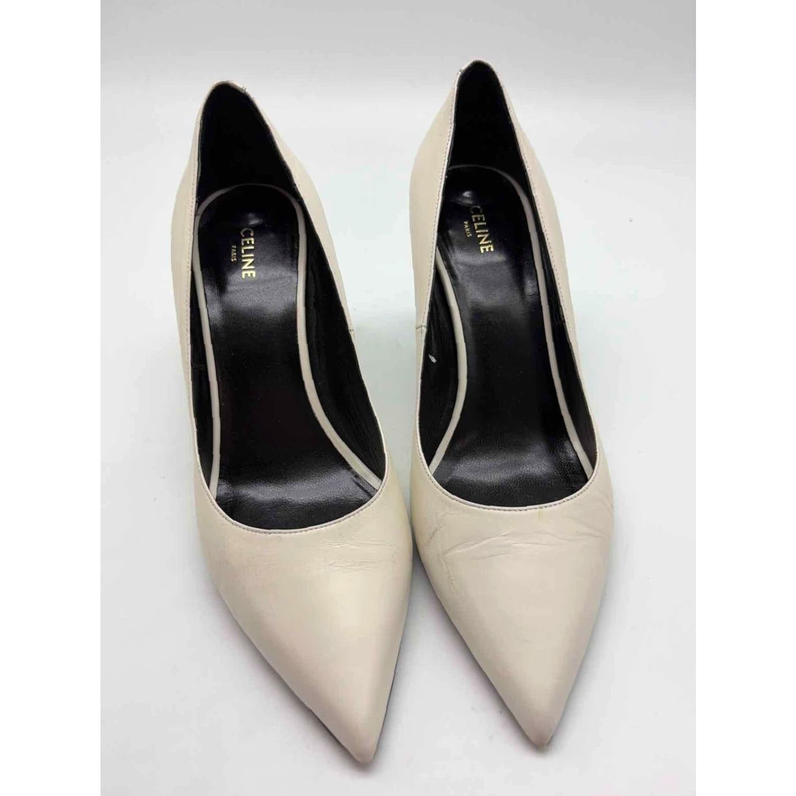 Celine Pre-Owned Celine White Size 36 Pump Heels Size US 6 / IT 36 - 5 Thumbnail