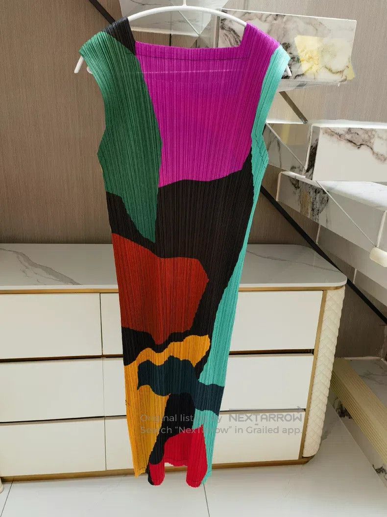 Issey Miyake Issey Miyake Color-Block Dress Size M / US 6-8 / IT 42-44 - 2 Thumbnail
