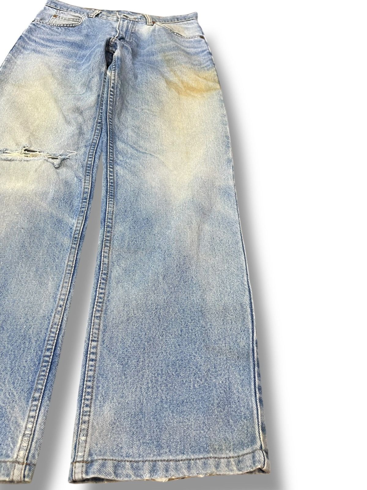 Levi's × Levi's Vintage Clothing Vintage Levi’s 201 Orange Tab Mudwash Distressed Denim Size US 27 - 4 Thumbnail