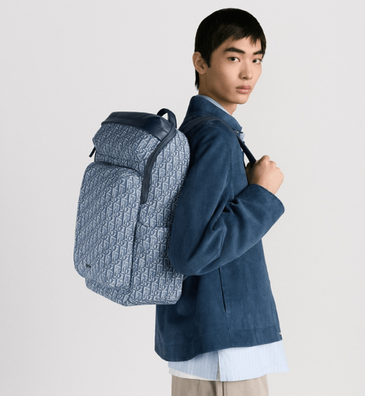Dior o1w1db10426 1ESBA2 Size : OS / Zipped Backpack in Blue Size ONE SIZE - 5 Thumbnail