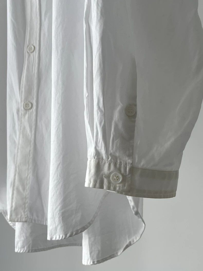 Yohji Yamamoto Yohji Yamamoto 17ss Shaped Collar White Shirt 2506-Nextarro Size US XL / EU 56 / 4 - 4 Thumbnail
