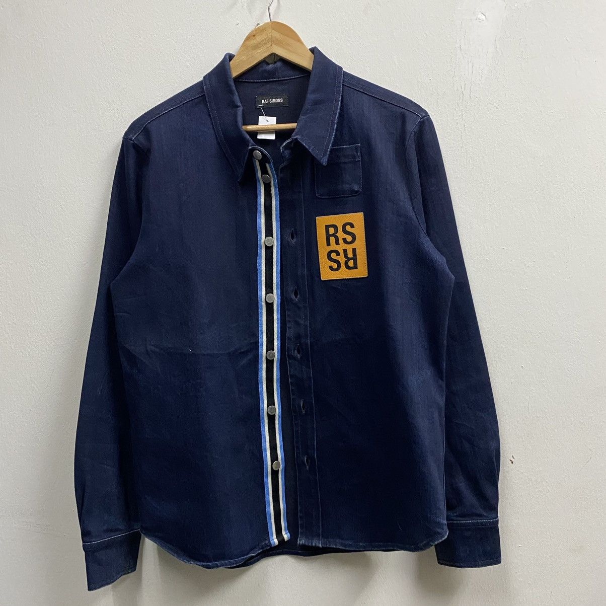 Raf Simons RAF simons Denim Shirt With Leather Patch Size US M / EU 48-50 / 2 - 2 Thumbnail