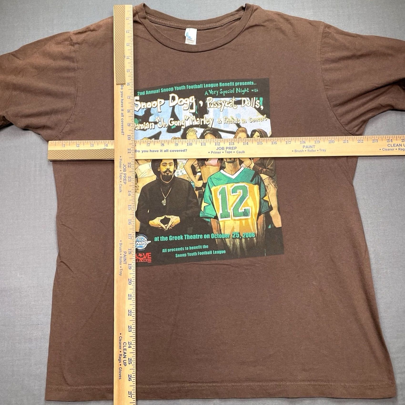 Vintage Snoop Dogg Shirt Men L Pussycat Dolls 2006 The Greek Brown T-Shirt Mens Size US L / EU 52-54 / 3 - 5 Thumbnail