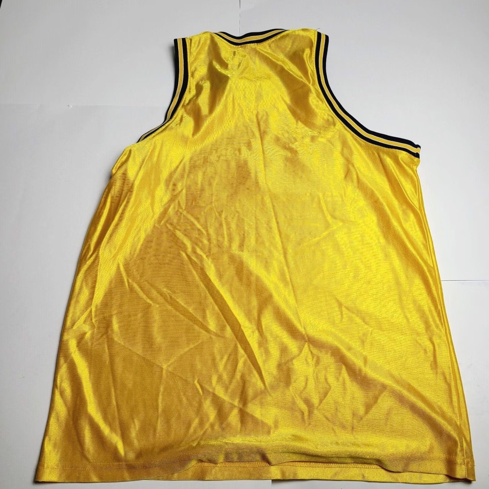 Vintage VINTAGE Gus Macker 90's Men's Large Basketball Jersey Yellow Michigan Mens Blue? Size US L / EU 52-54 / 3 - 8 Thumbnail