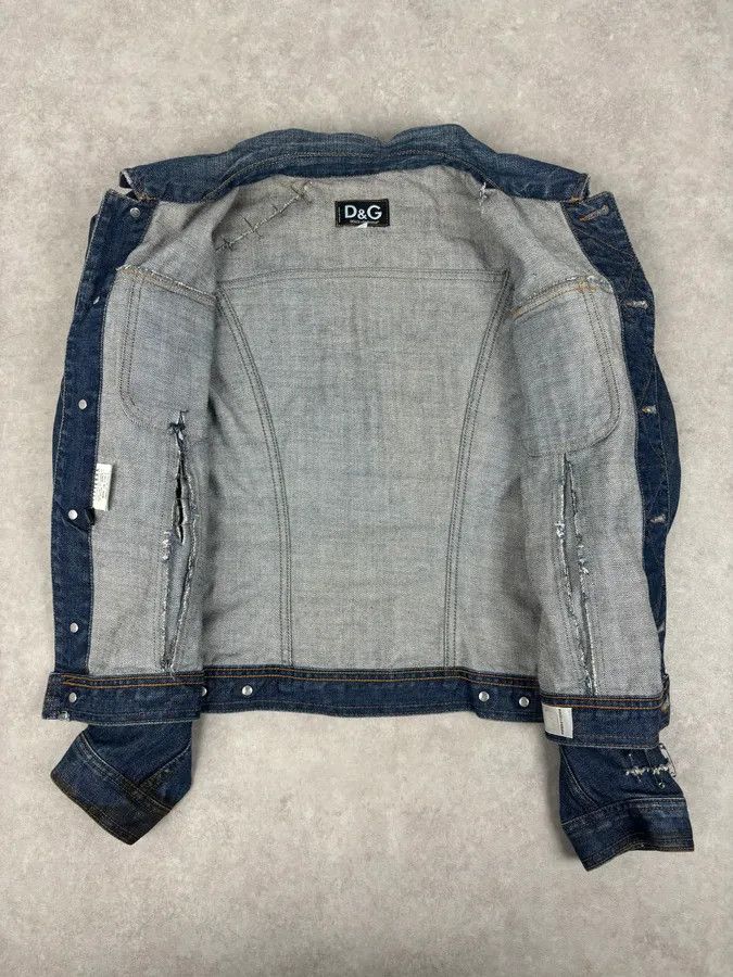 Dolce & Gabbana AW2001 Dolce & Gabbana Safety Pins Tie-Dye Distressed Denim Jacket Size US XS / EU 42 / 0 - 7 Thumbnail