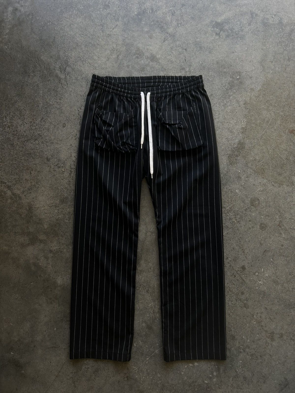 image of Number N Ine Number (N)Ine Pinstripe Cargos in Black, Men's (Size 33)