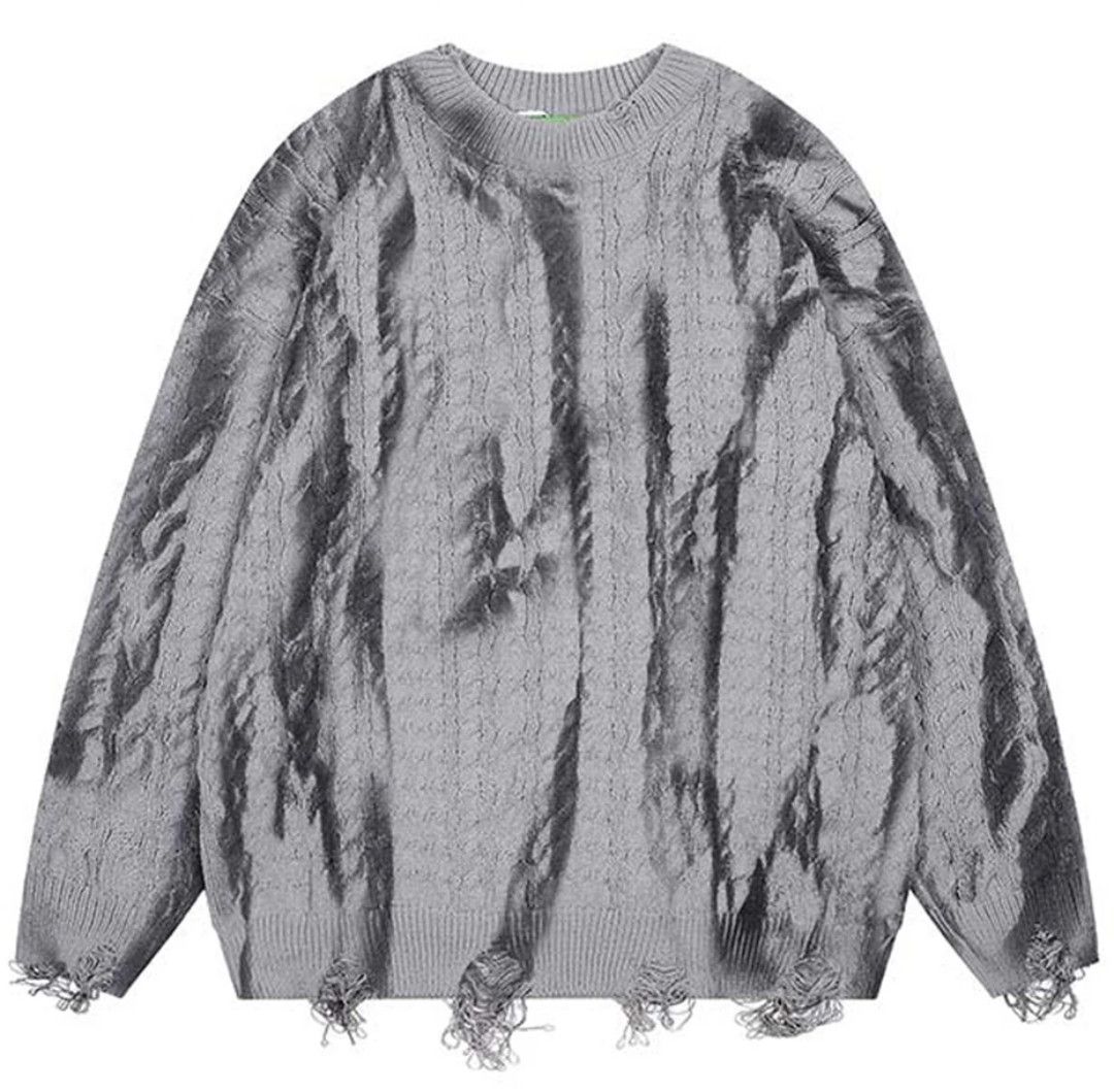 Japanese Brand × Vintage Grunge Frayed Pullover Sweater Funk Size US M / EU 48-50 / 2 - 1 Thumbnail