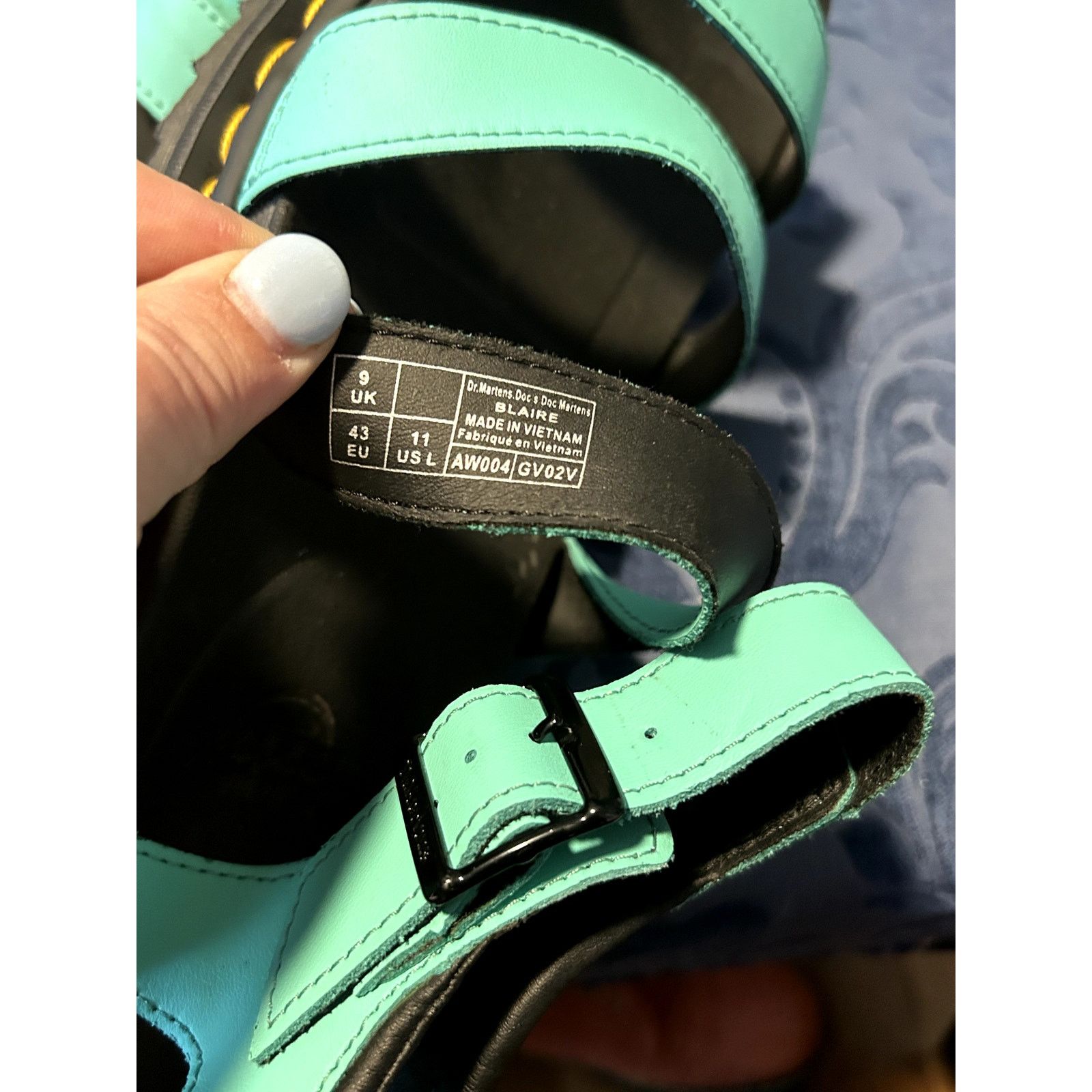 Dr. Martens Dr Martens Teal Blaire Sandal size 11/EU 43 Size US 11 / IT 41 - 7 Thumbnail