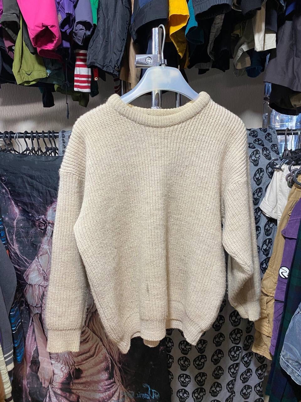 Barbour × Vintage VINTAGE BARBOUR MADE IN ENGLAND 80s HEAVY WOOL SWEATER Size US S / EU 44-46 / 1 - 1 Thumbnail