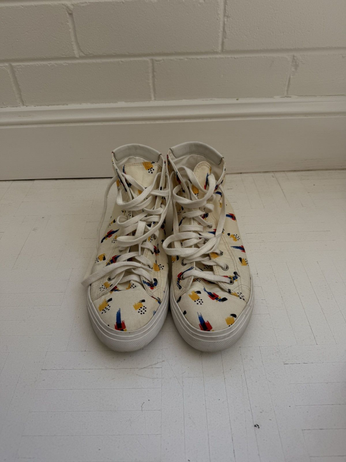 Yves Saint Laurent YSL mid top sneakers barely worn Size US 10 / EU 43 - 5 Thumbnail