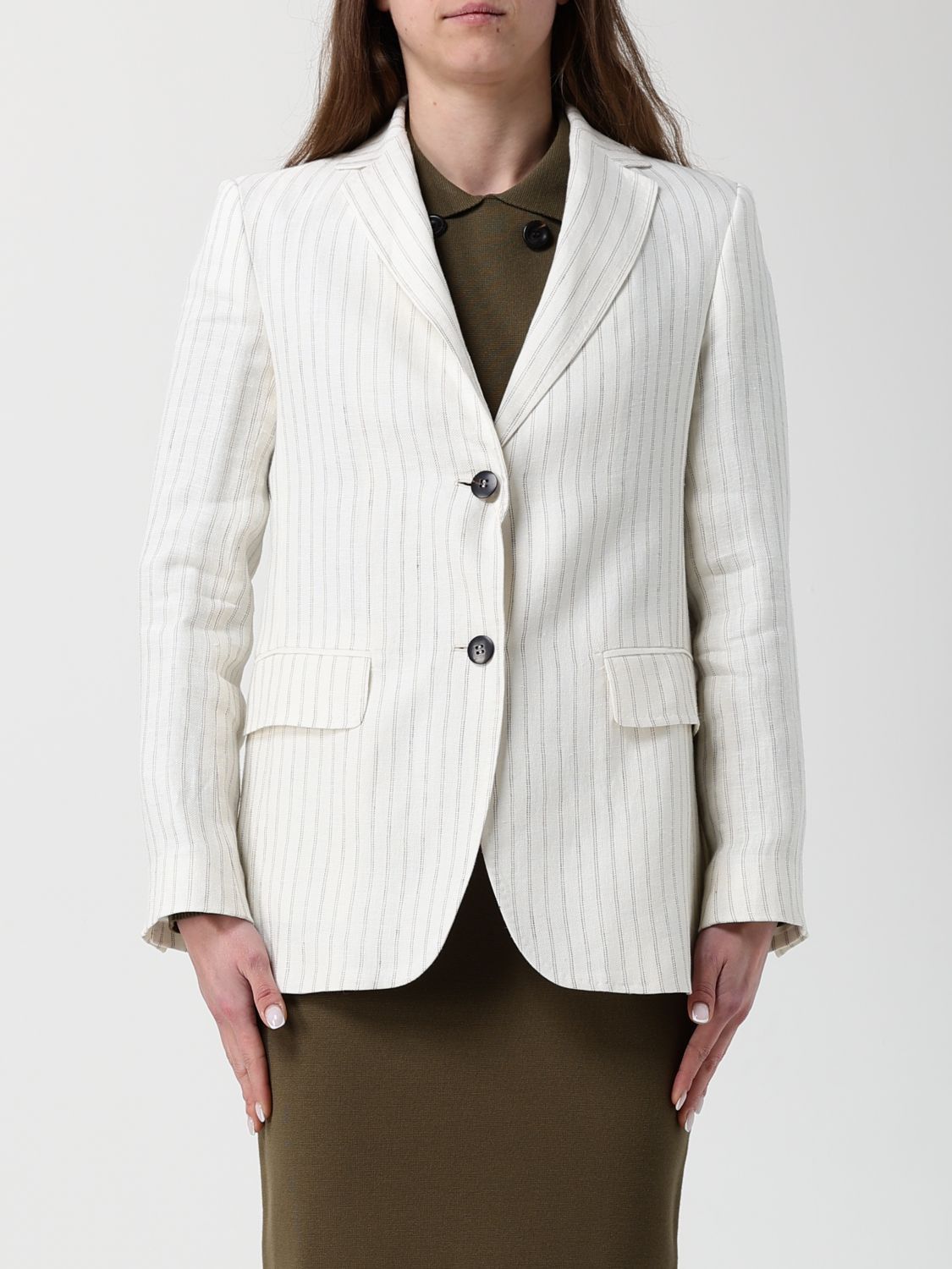 Max Mara Max Mara Jacket Woman Beige Size M / US 6-8 / IT 42-44 - 1 Preview