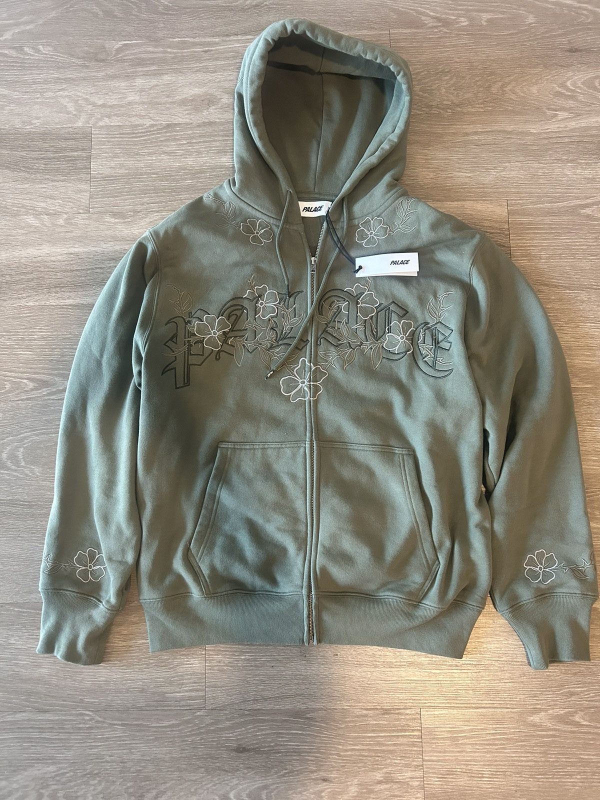 Palace PALACE FLEXUS ZIP HOOD DEEP GREEN | Grailed