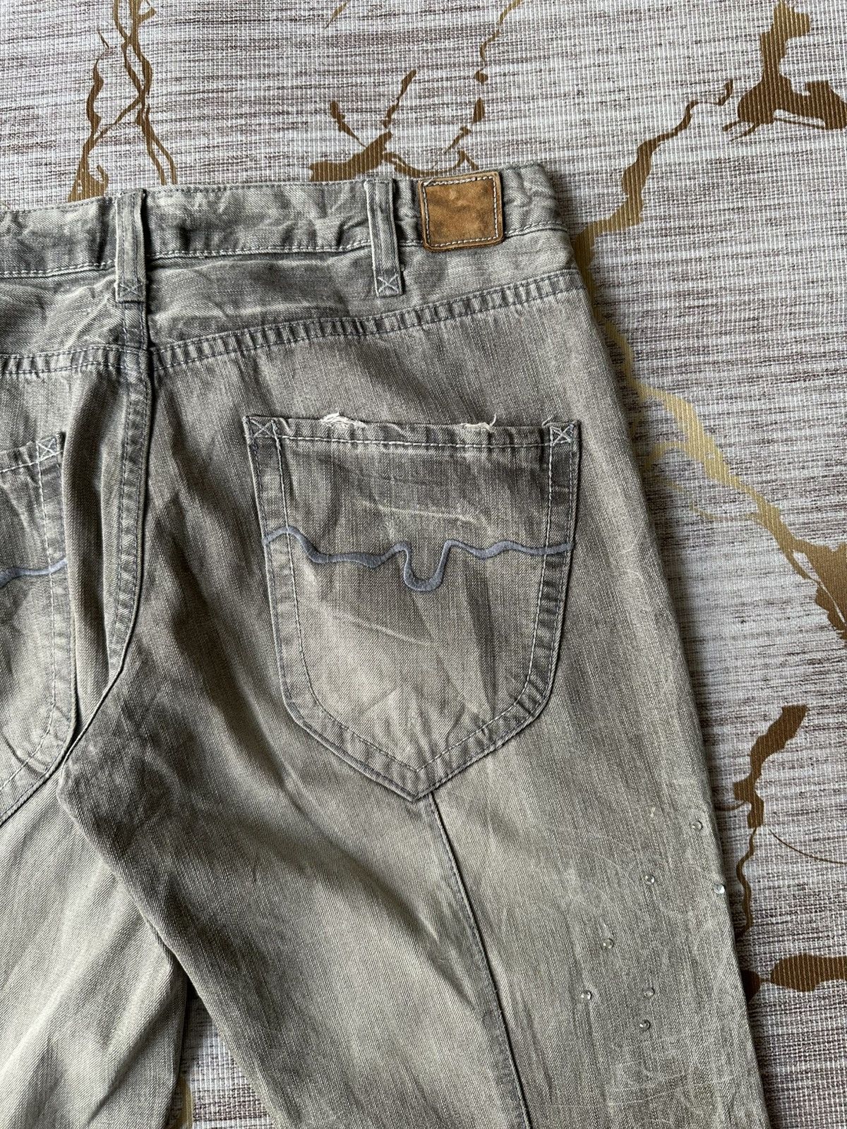 Japanese Brand FLARE London Denim Distressed Denim Size US 34 / EU 50 - 18 Thumbnail