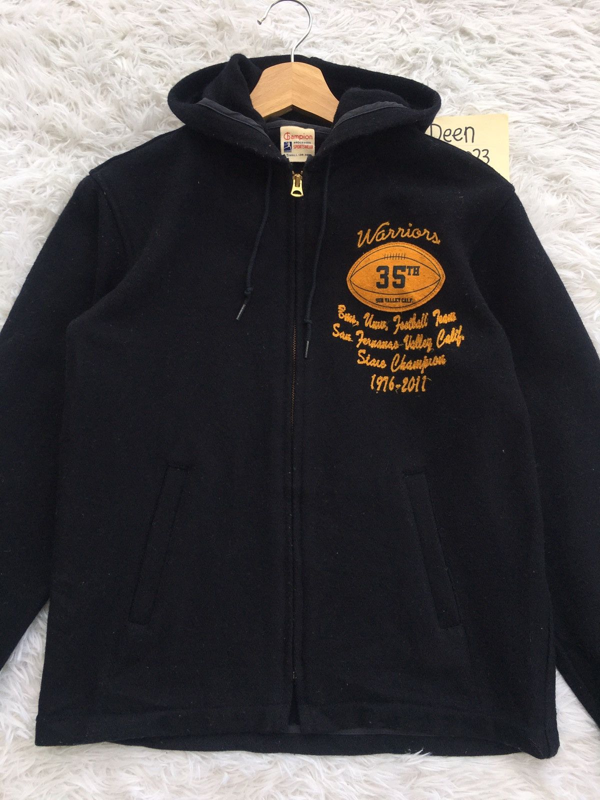 Champion Rare Vintage 80s Champion Wool Hooded Jacket Size US M / EU 48-50 / 2 - 6 Thumbnail
