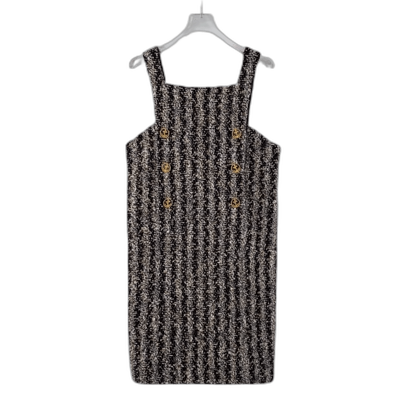 Louis Vuitton Louis Vuitton Brown Logo Sleeveless Dress Size S / US 4 / IT 40 - 1 Thumbnail