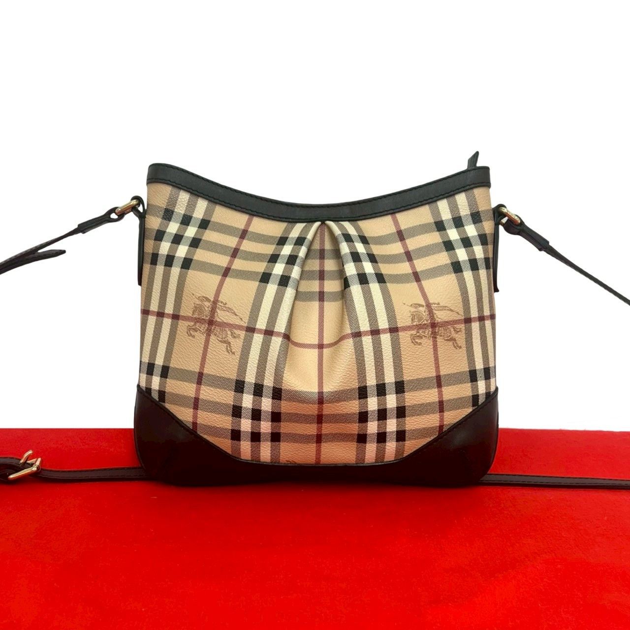 Burberry Burberry Burberry Leather PVC Shoulder Bag Leather Shoulder Bag DUTY FREE for USA Size ONE SIZE - 1 Thumbnail