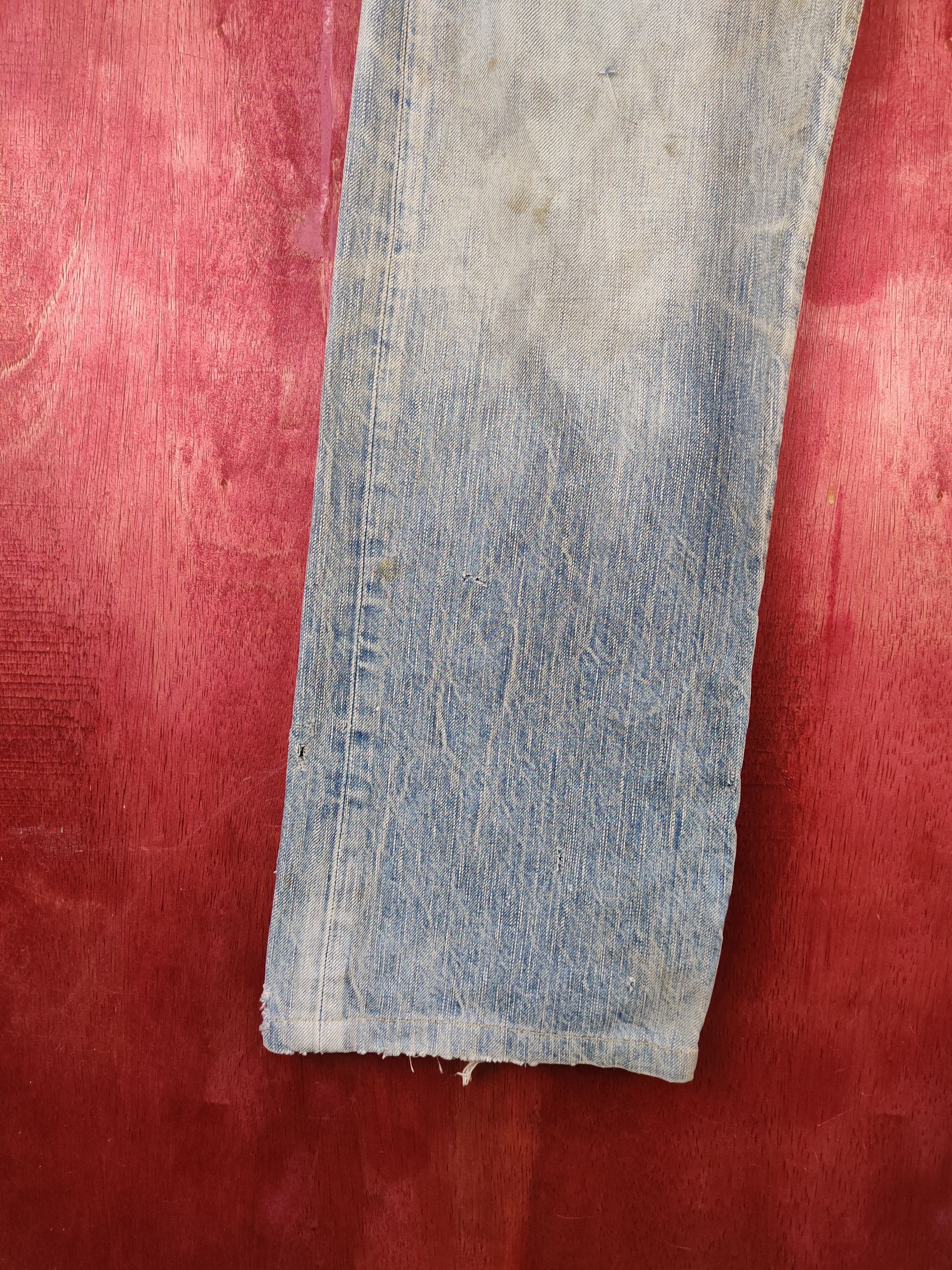 Edwin Edwin Blue Faded vintage Distressed Ripped Jeans #S2128 Size US 30 / EU 46 - 5 Thumbnail