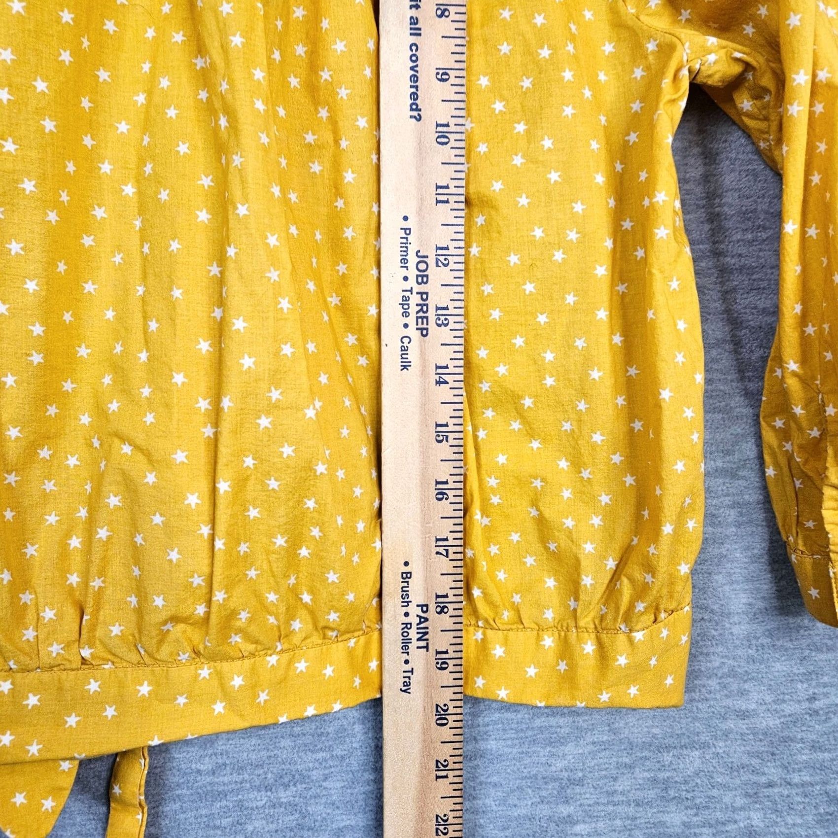 Madewell Madewell Shirt Women’s Yellow Wrap Tie waist Star Scatter Sz S Size S / US 4 / IT 40 - 5 Thumbnail