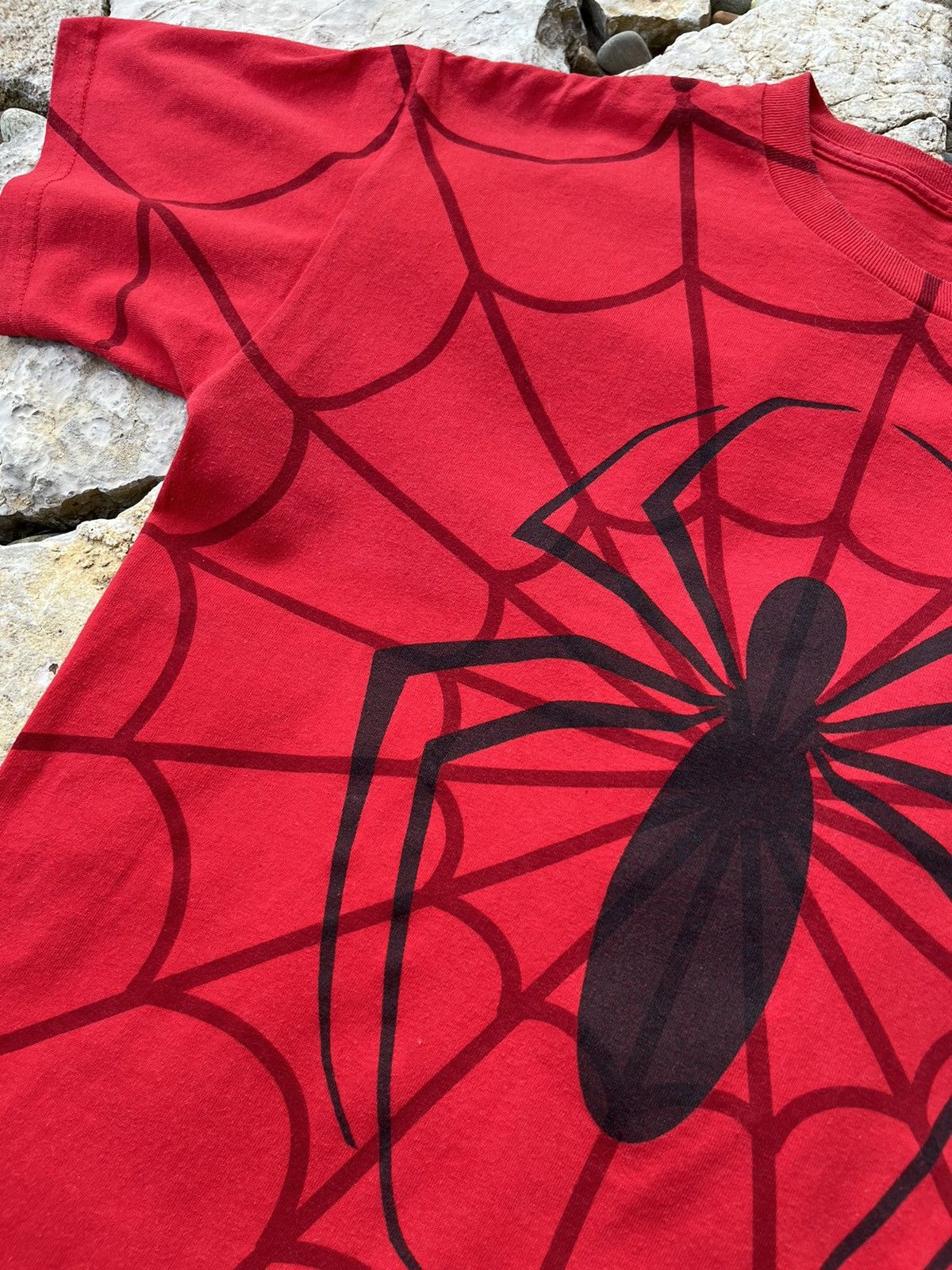 Marvel Comics × Vintage Vintage Spider-Man y2k all over print tee t-shirt spyder web Size US M / EU 48-50 / 2 - 7 Thumbnail