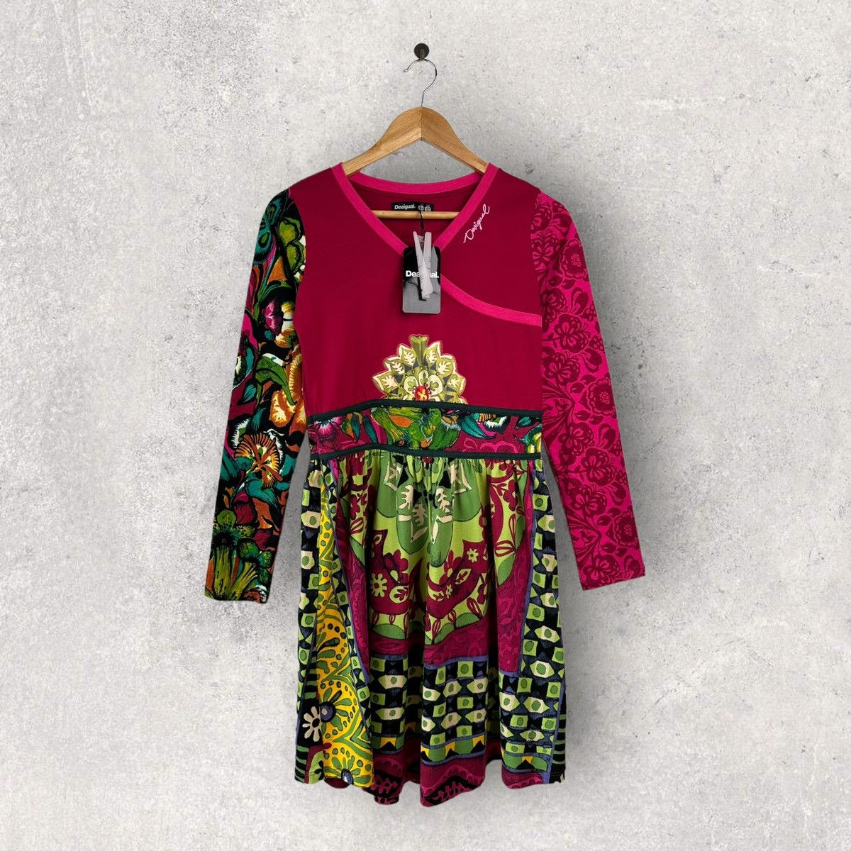 Desigual DESIGUAL Vest Guinardo Multicolor Floral Print Dress Size M / US 6-8 / IT 42-44 - 1 Thumbnail