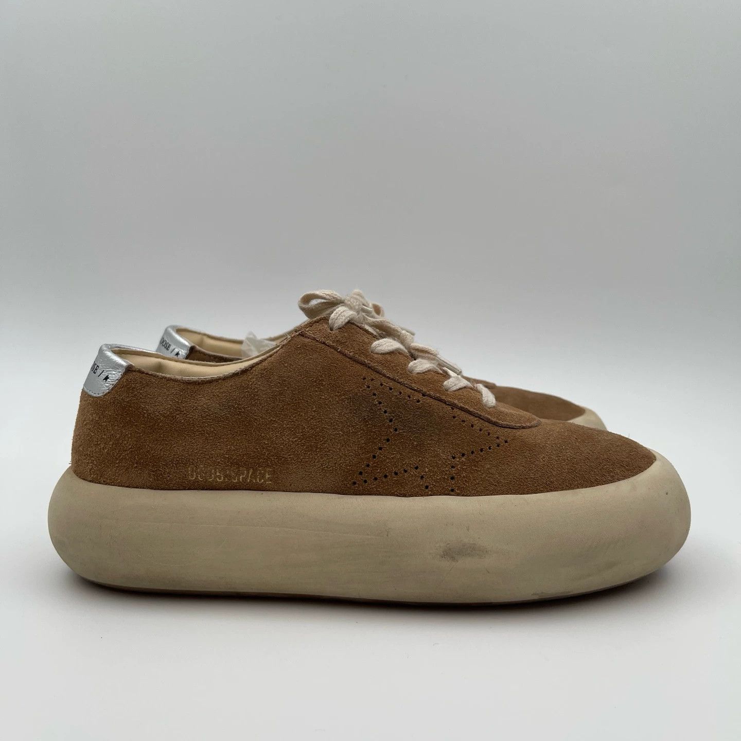 Golden Goose Golden Goose Space-Star Platform Distressed Sneakers Size US 6.5 / IT 36.5 - 1 Thumbnail