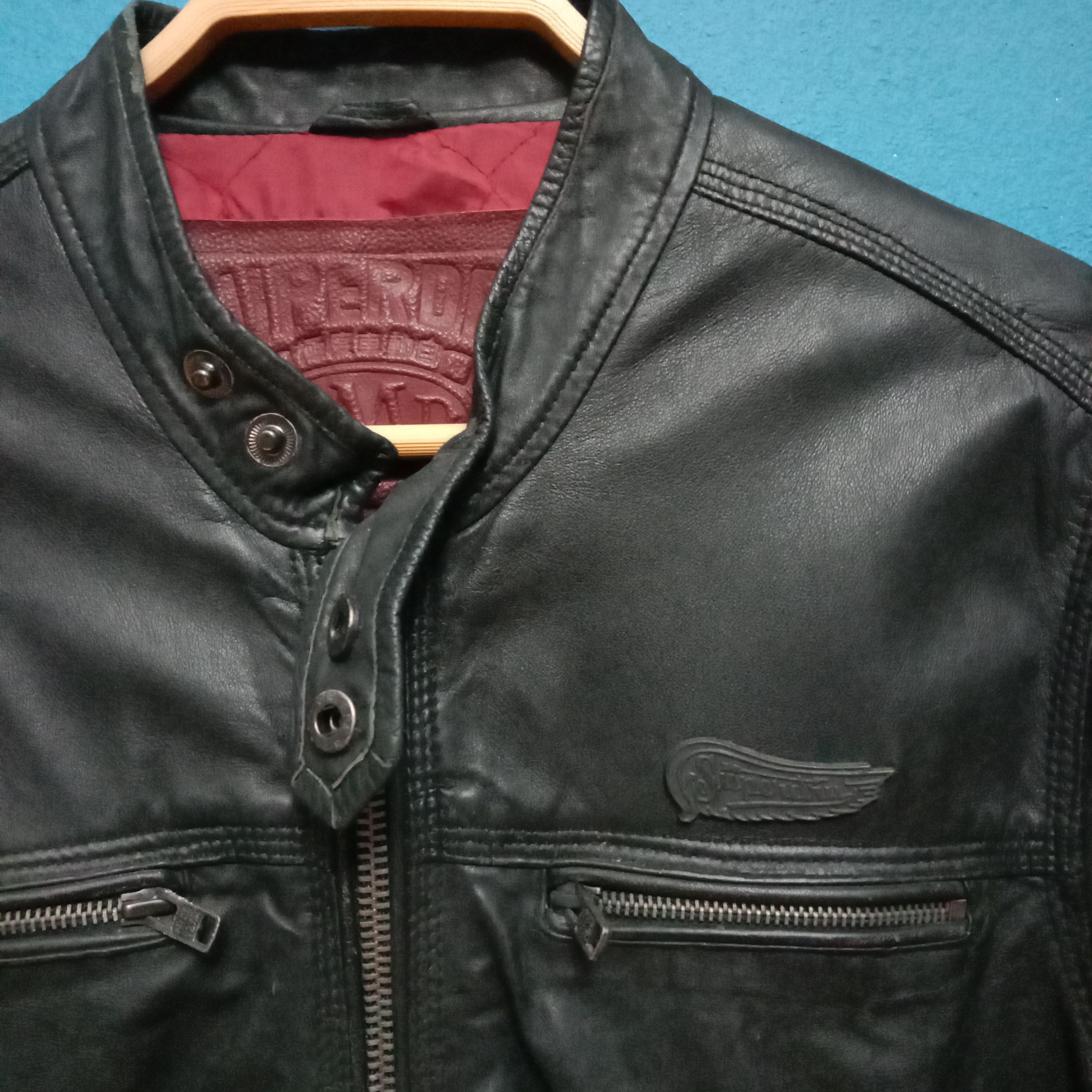 Designer × Superdry Vintage superdry leather jacket Size US S / EU 44-46 / 1 - 3 Thumbnail