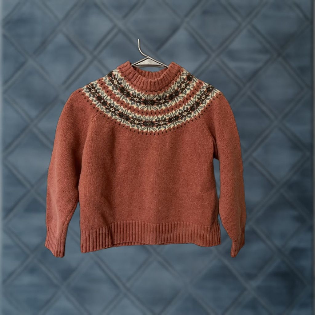 Vintage VINTAGE Woolrich Knit Pink Wool 100% Lambswool Size PM Petite Sweater, Fair Isle, Woolrich, 1990s, Pink, Petites, Men/Women? Size M / US 6-8 / IT 42-44 - 1 Thumbnail