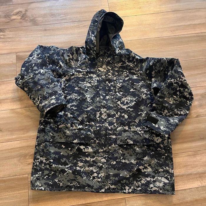 Usaf USN US Navy NWU Type I Blue Digital Camo Blueberry GoreTex Grailed