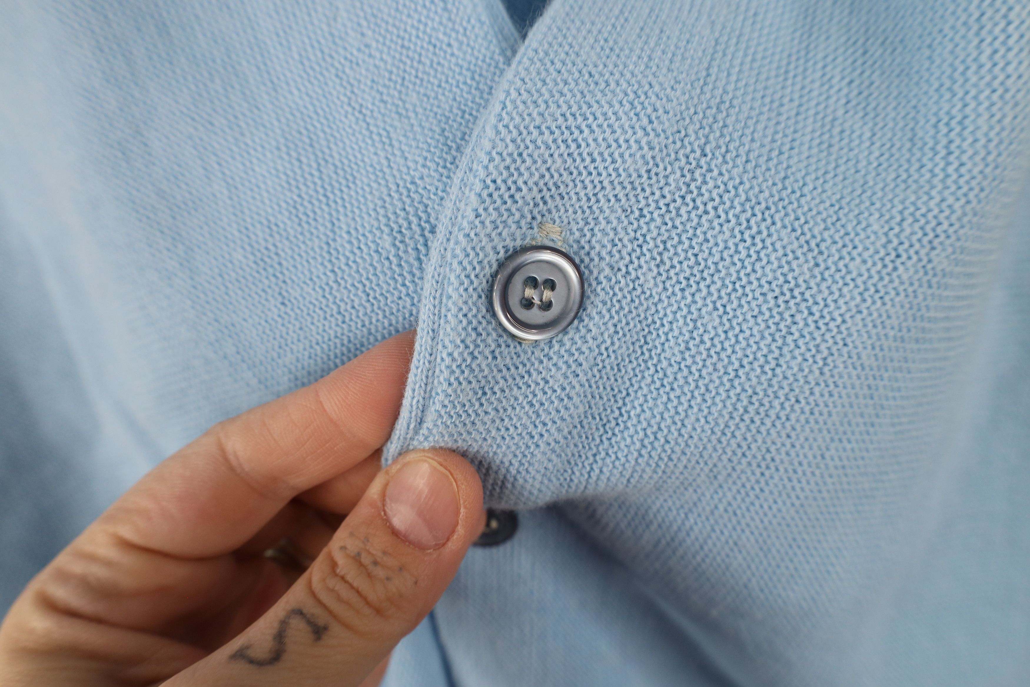 Vintage Vintage 70s Streetwear Cardigan Sweater Carolina Blue USA Size US M / EU 48-50 / 2 - 5 Thumbnail