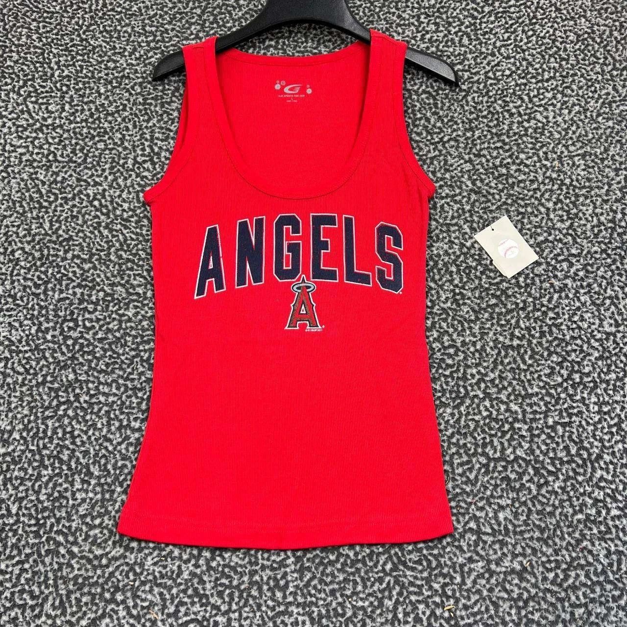 G-III Los Angeles LA Angels Shirt Women L Red Top Scoop Neck New Size L / US 10 / IT 46 - 1 Thumbnail