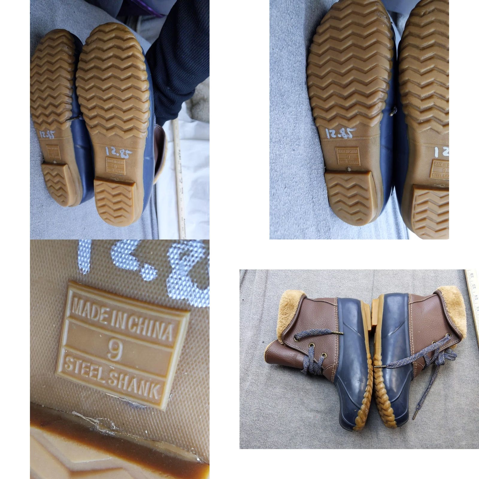 Vintage Sporto Womens Snow Boots Size 9 Brown Leather Duck Ankle Faux Fur Winter Leather Upper Faux Fur Lined Slip Resistant Size US 9 / IT 39 - 8 Thumbnail