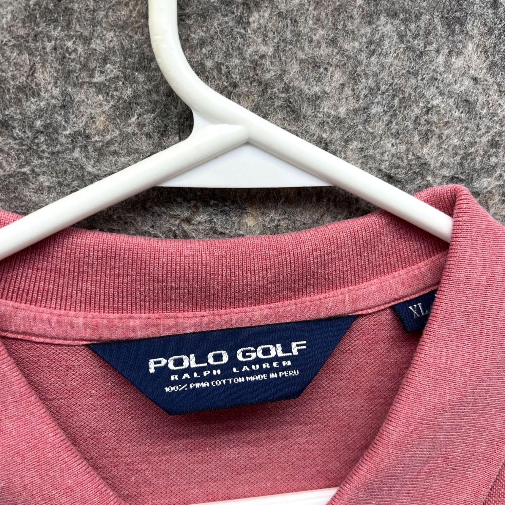 Ralph Lauren Ralph Lauren Polo Shirt Men Extra Large Adult Pink Long Sleeve Golf Golfer Pony Size US XL / EU 56 / 4 - 5 Thumbnail