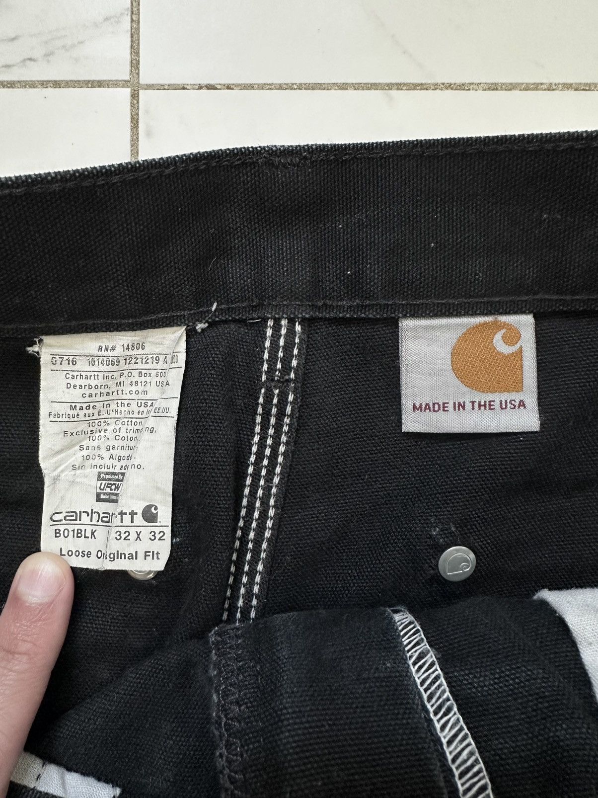 Carhartt Vintage Black Double Knee Carhartt Pants Size US 32 / EU 48 - 6 Thumbnail