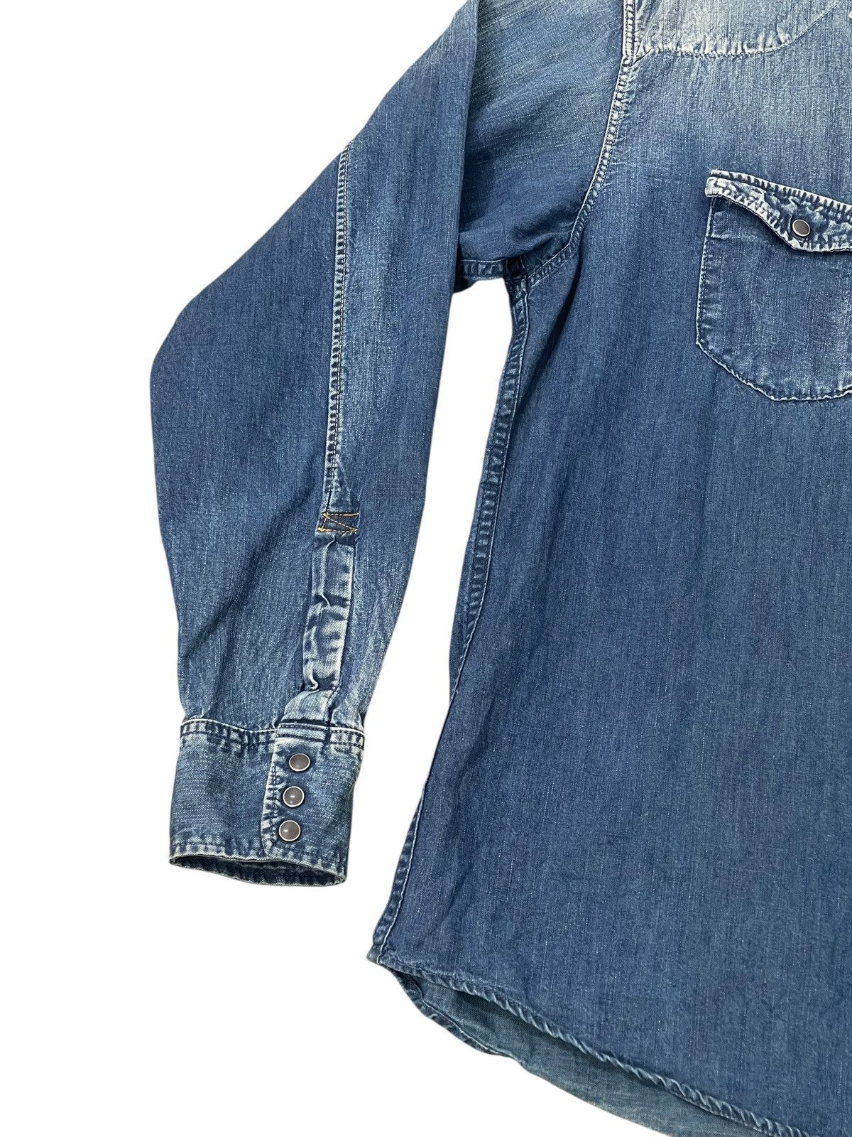 45rpm Indigo Blue 45rpm Westerner Pullover Shirt 7🟩0 Size US L / EU 52-54 / 3 - 2 Thumbnail