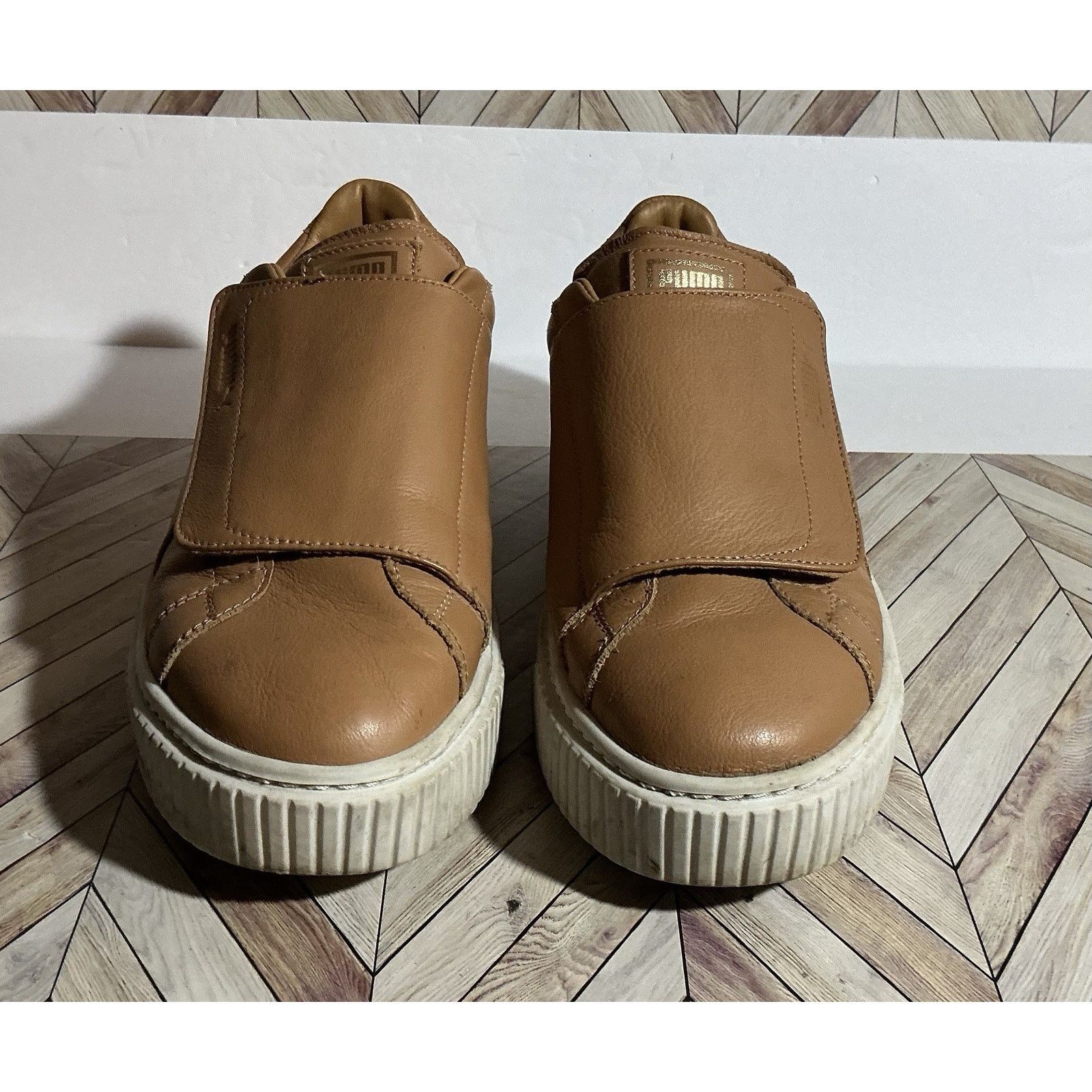 Puma Puma Basket Platform Strap Sneakers Shoes Brown Sz 8 Womens Size US 8 / IT 38 - 2 Thumbnail