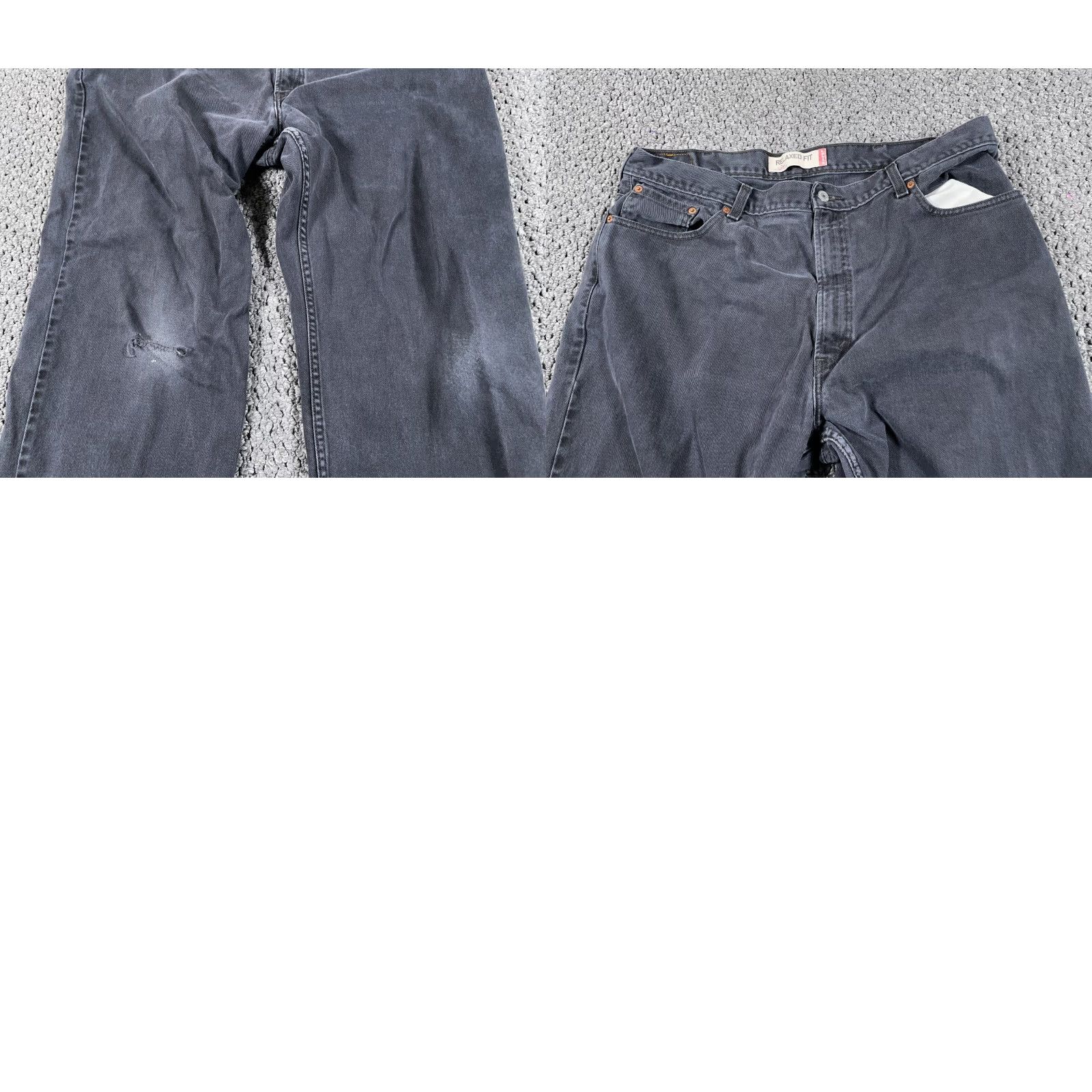 Levi's VINTAGE Levi's 550 Relaxed Fit Jeans Men's 40 x 30 (42 x 32 Tag) Black Denim Size US 42 / EU 58 - 9 Thumbnail