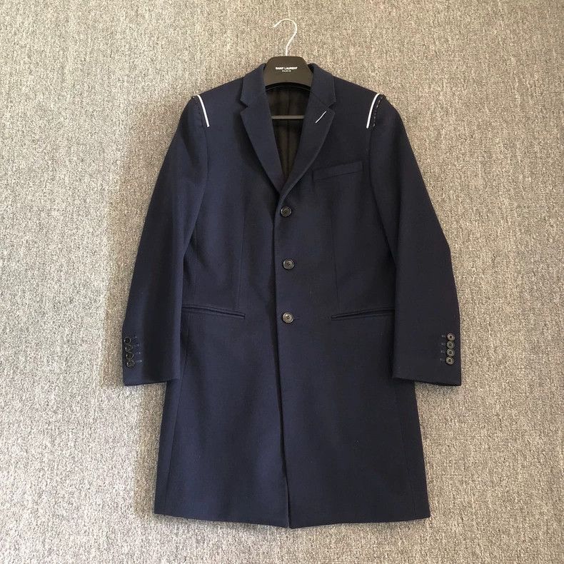 Dior Dior 18fw royal blue wool coat jacket 2501-Nextarrow Size US S / EU 44-46 / 1 - 1 Thumbnail