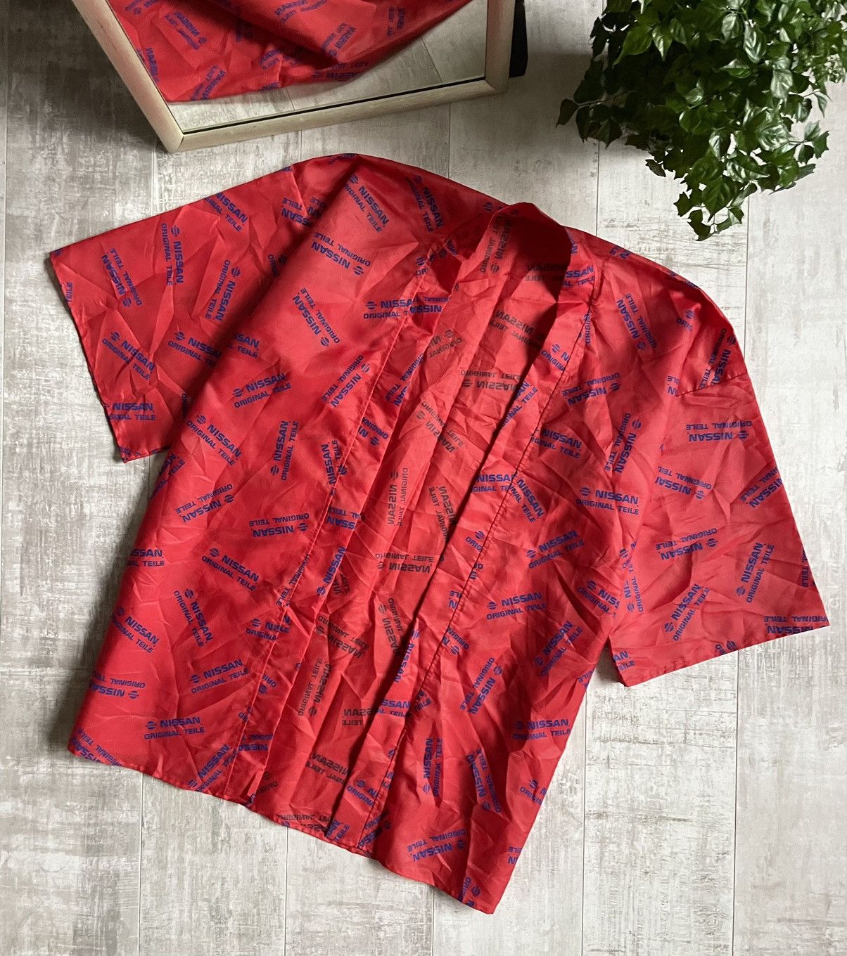 Japanese Brand × Vintage 90’s Nissan Vintage Racing Raincoat Japan Style Monogram Size US XXL / EU 58 / 5 - 1 Thumbnail