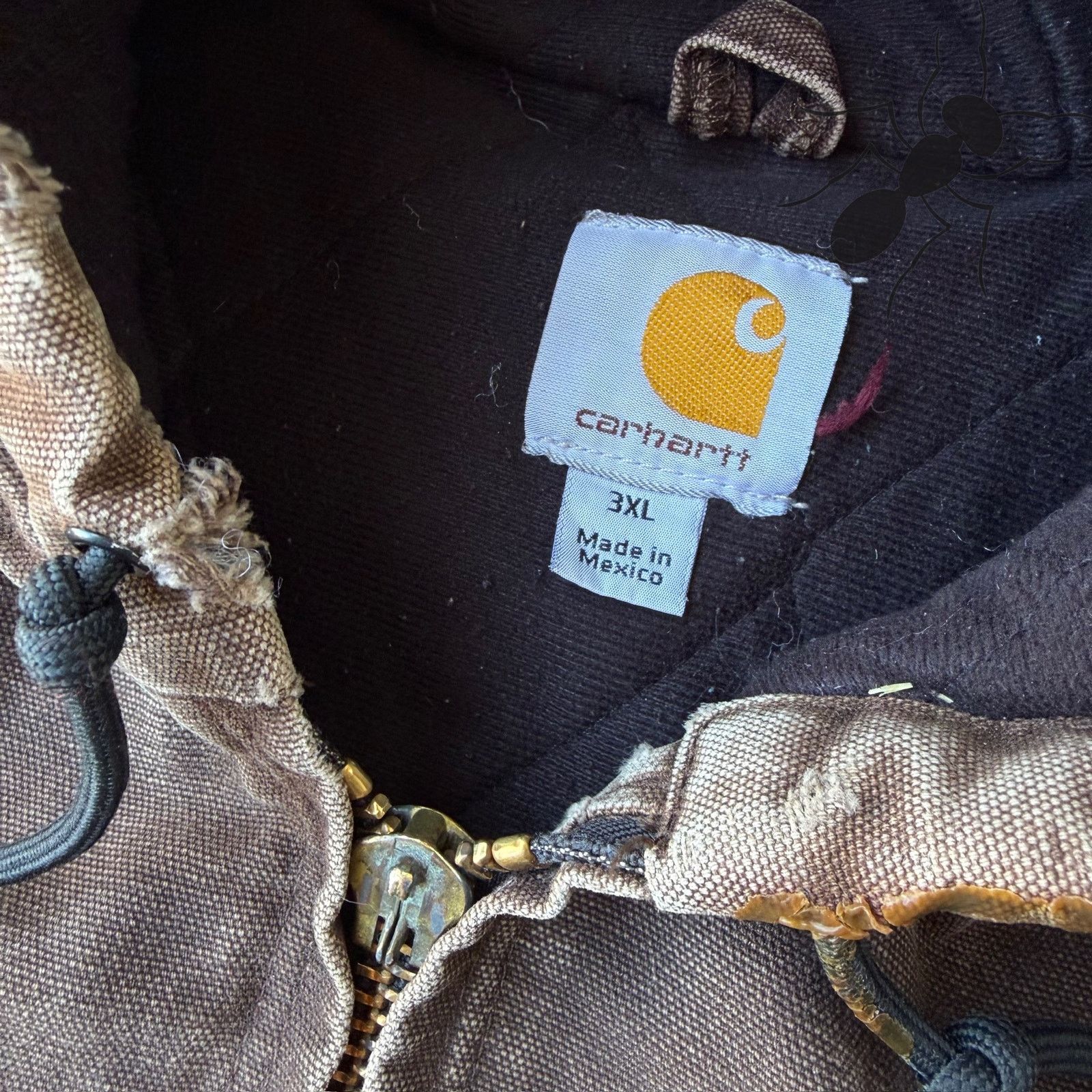 Carhartt × Vintage Carhartt J130 DKB brown hooded work wear jacket Size US XXL / EU 58 / 5 - 5 Thumbnail