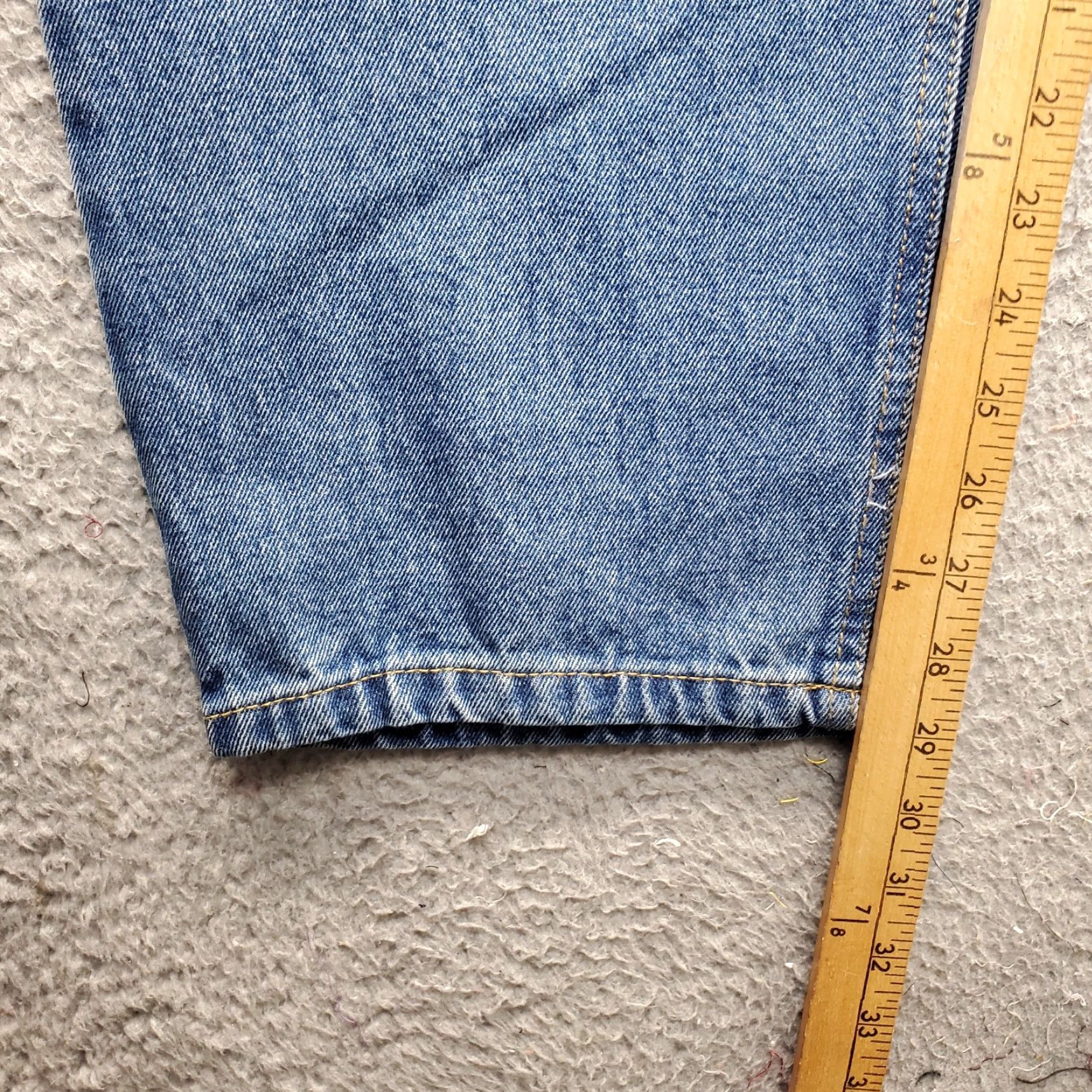 Denime Cross & Winsor Jeans Mens 44x30 Blue Denim Relaxed Fit Cotton 5-Pocket Straight Mens Size 44 Blue 100% Cotton NWT Size US 44 / EU 60 - 4 Thumbnail